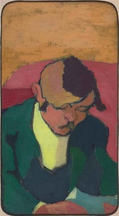 Porträtt av Ker-Xavier Roussel 1867-1944, ca. 1890. av Edouard Vuillard