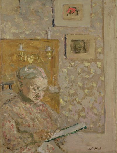 Porträtt av Madame Vuillard, konstnärens mamma, c.1910 av Edouard Vuillard