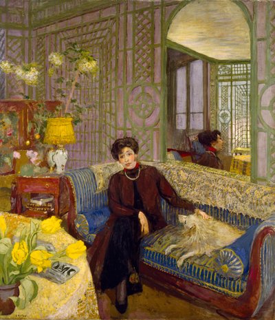 Porträtt av Marcelle Aron, hustru till Tristan Bernard (1866-1947) 1914 av Edouard Vuillard