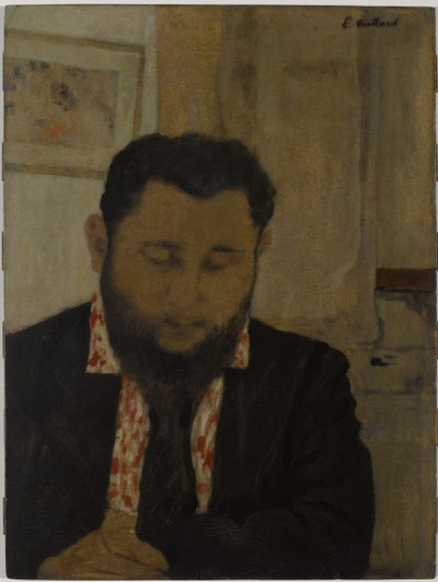 Porträtt av Thadée Natanson, 1897 (olja på kartong monterad på panel) av Edouard Vuillard
