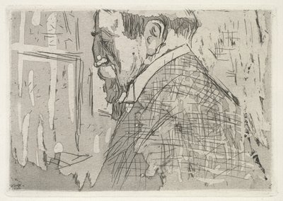 Porträtt av Theo van Rysselberghe av Edouard Vuillard