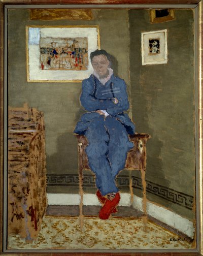 Porträtt av målaren Felix Vallotton (1865-1925) av Edouard Vuillard