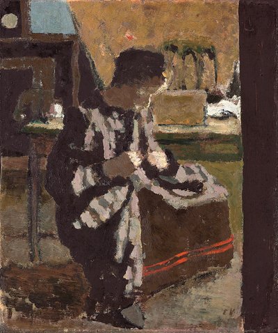 Sömnad; La couture, ca 1893 av Edouard Vuillard