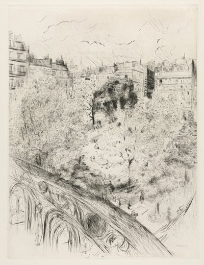 Square Ventimiglia av Edouard Vuillard