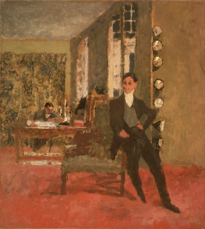 Konsthandlarna (bröderna Bernheim-Jeune) 1908 (olja på pannå, monterad på duk) av Edouard Vuillard