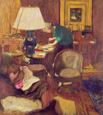 The Book Maker (olja ombord) av Edouard Vuillard