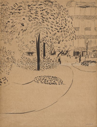 Torget, 1910. av Edouard Vuillard