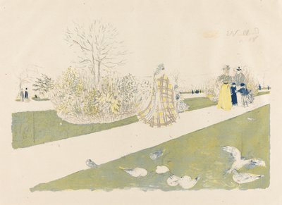 Tuileriernas trädgård av Edouard Vuillard
