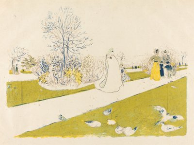Tuileriernas trädgård av Edouard Vuillard