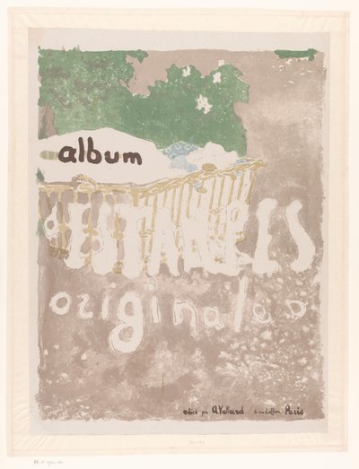 Titelprent voor: Albumet med originaltryck från Vollard-galleriet, vol. 2 Album med originaltryck (titel på objekt) av Edouard Vuillard