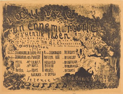 En folkfiende, 1893. av Edouard Vuillard