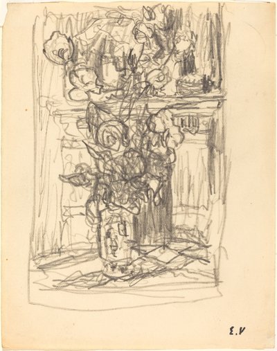 Vas med blommor av Edouard Vuillard