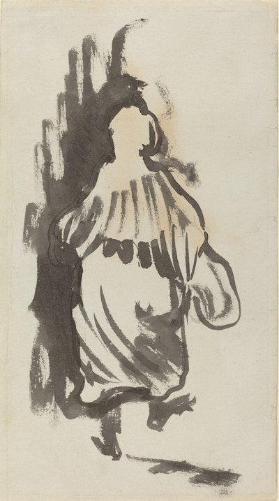 Vandringsfigur sedd bakifrån, ca. 1894. av Edouard Vuillard