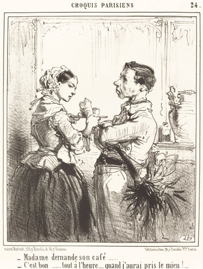 Madame ber om sitt kaffe av Edouard de Beaumont