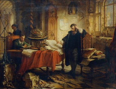 Copernicus kartlägger de himmelska kropparnas banor av Eduard Ender