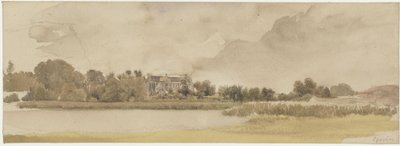 Amtssee och klostret Chorin av Eduard Gaertner