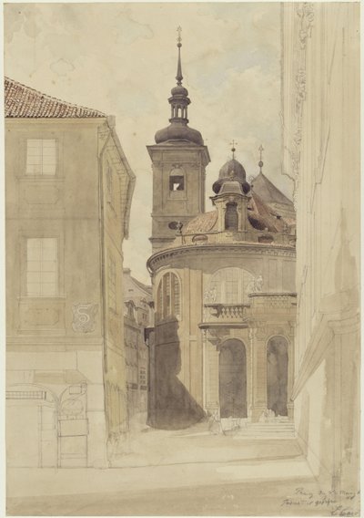 Jesuitkyrkan i Prag av Eduard Gaertner