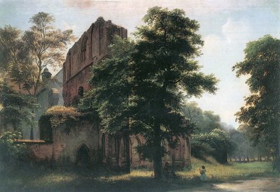 Lehnins klosterruiner av Eduard Gaertner