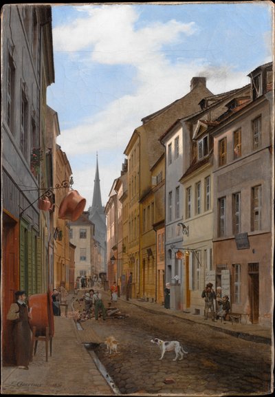 Parochialstrasse i Berlin av Eduard Gaertner