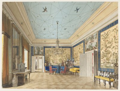 Kinesiska rummet i Kungliga slottet, Berlin av Eduard Gaertner