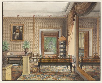 Prins Karls av Preussens arbetsrum av Eduard Gaertner