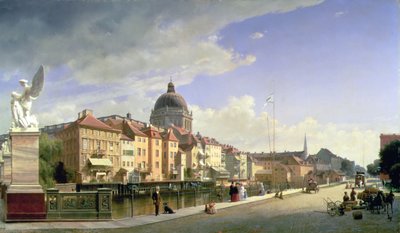 Slottsfrihet från Schlossbruecke, Berlin av Eduard Gärtner