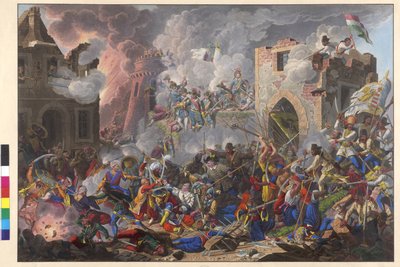 Den segerrika återerövringen av Buda den 2 september 1686 av Ungern av Eduard Gurk