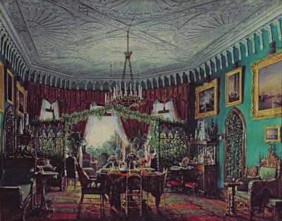 Salon av kejsarinnan Alexandra Feodorovna (1798-1860) 1850-talet av Eduard Hau