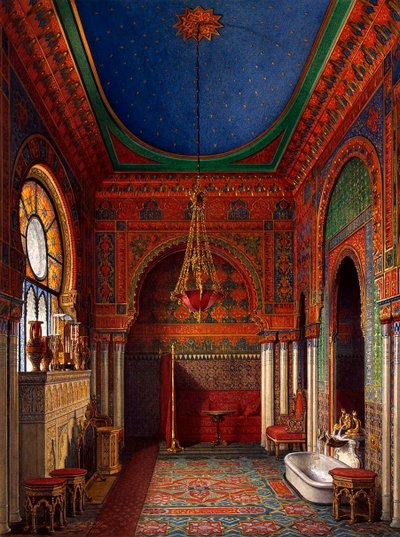 Vinterpalatsets interiör, 1870. av Eduard Hau