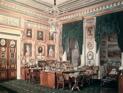 Studien av Alexander III (1845-94) vid Gatchina Palace, ca 1881 av Eduard Hau