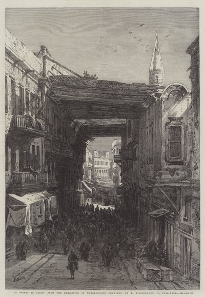 En gata i Kairo av Eduard Hildebrandt