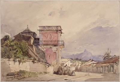 Fontän på Rua do Conde, Rio de Janeiro av Eduard Hildebrandt