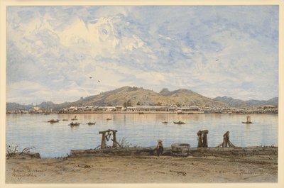 Nagasakis hamn av Eduard Hildebrandt