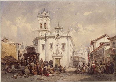 Sankta Rita-kyrkan, Rio de Janeiro av Eduard Hildebrandt