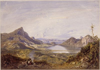 Lagoa Rodrigo de Freitas, Rio de Janeiro av Eduard Hildebrandt