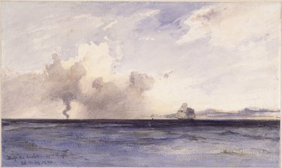 Segelbåt nära den brasilianska kusten av Eduard Hildebrandt