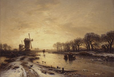 Spreewald på vintern av Eduard Hildebrandt