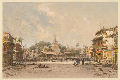 Gata i Bombay av Eduard Hildebrandt
