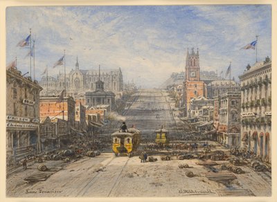 Gata i San Francisco av Eduard Hildebrandt