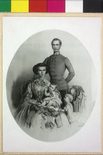 Kejsare av Österrike med familjen Franz Joseph I av Eduard Kaiser