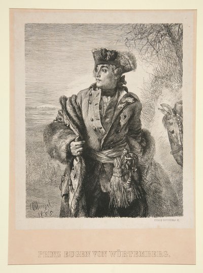 Porträtt av Prins Eugen von Wurtemberg av Eduard Kretzschmar