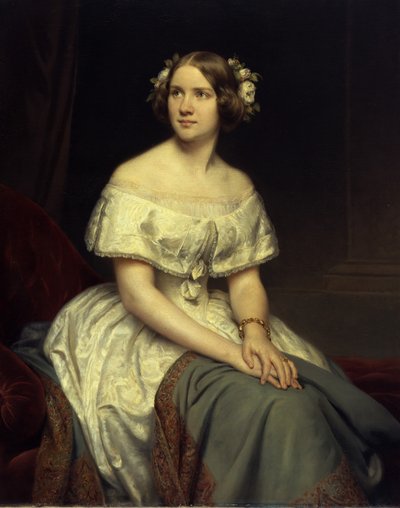 Tyska: Porträtt av sångerskan Jenny Lind av Eduard Magnus