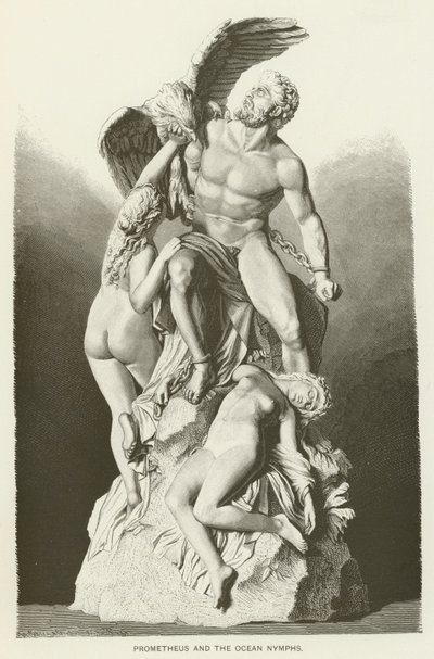 Prometheus och havsnymferna av Eduard Muller