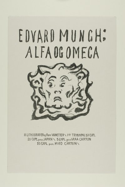 Alpha and Omega:Titelsida av Edvard Munch