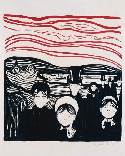 Känsla av rädsla av Edvard Munch