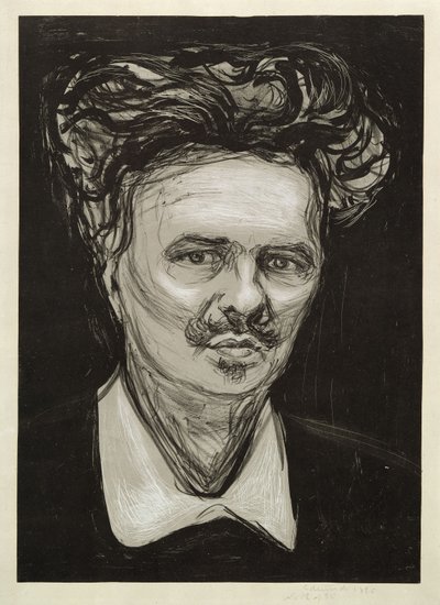 August Strindberg av Edvard Munch