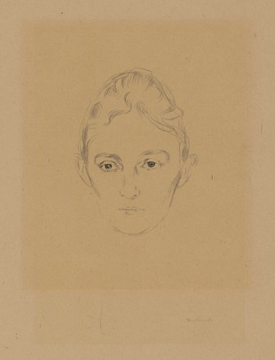 Ur mappen ”Från Max Lindes hus”: Marie Linde av Edvard Munch