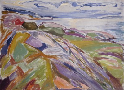 Kustlandskap, Hvitsten av Edvard Munch