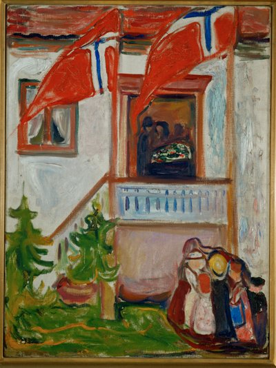 Kistans avfärd (olja på duk) av Edvard Munch