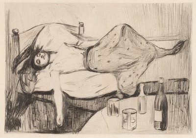 Dagen efter. 1894 av Edvard Munch